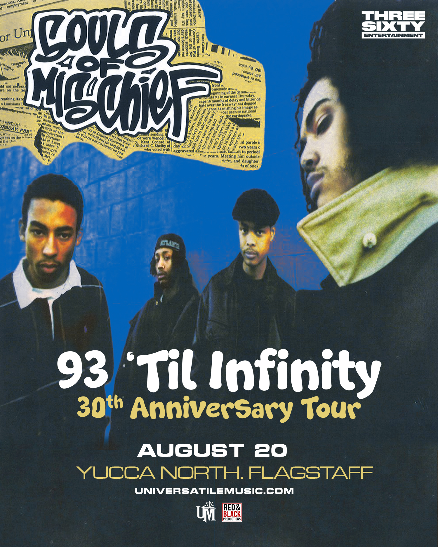 The 30th Anniversary of ’93 Til Infinity Tour featuring Bay Area legends Souls Of Mischief!