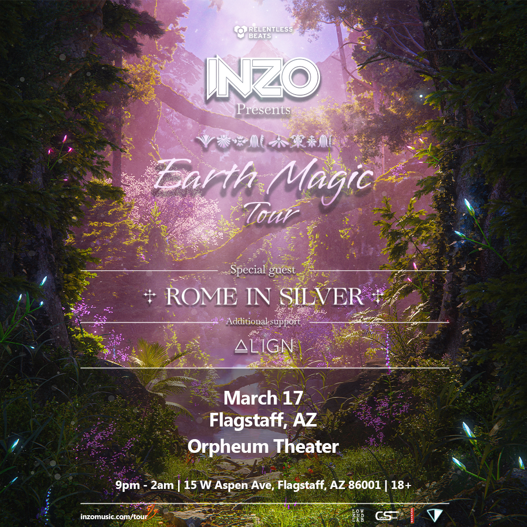 INZO brings the Earth Magic Tour to with special guest ROME IN SILVER and additional support from ALIGN.